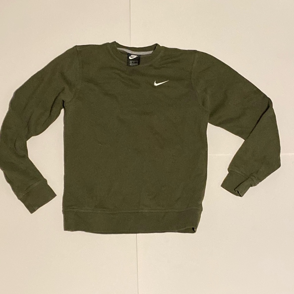new green nike thick fleece